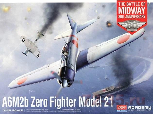Самолет Mitsubishi A6M2b Zero Fighter Model 21 The Battle of Midway