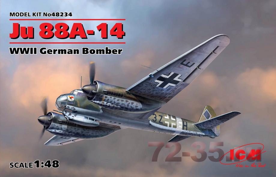 Германский бомбардировщик Ju-88A-14,