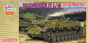 Самоходное орудие Jagdpanzer IV L/48 с циммеритом, июль 1944