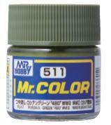 Краска Mr. Color C511 (Русский зеленый 4БО / RUSSIAN GREEN 4BO WWII)