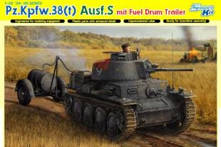 Танк Pz.Kpfw.38(t) Ausf.S mit FUEL DRUM TRAILER (SMART KIT)