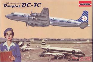DC-7C пассажирский самолет, авиалинии KLM