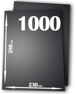 Наждачная бумага влагостойкая 1000, лист 230Х280 мм
