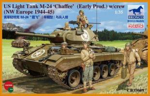 Танк US Light Tank M-24 "Chaffee" (Early prod.) w/crew (NW Europe 1944-45)
