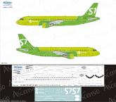 Декаль Airbus A320 S7 Airlines new colors 2017