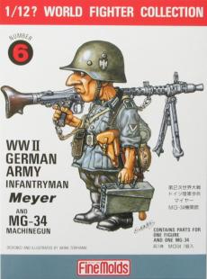 Солдат германской армии с пулеметом MG-34