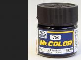 Краска Mr. Color C78 (METAL BLACK)