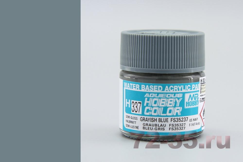 Краска Mr. Hobby H337 (серо-голубая / GRAYISH BLUE FS35237)