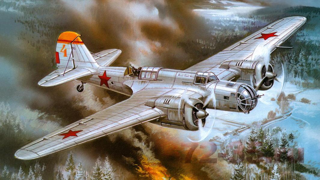 СБ-2М-100А, советский бомбардировщик