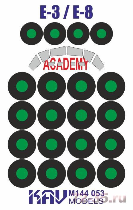 Окрасочная маска на E-3G Sentry / E-8 AWAC (Academy/Minicraft)