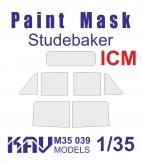 Окрасочная маска на остекление Studebaker (ICM, Моделист)
