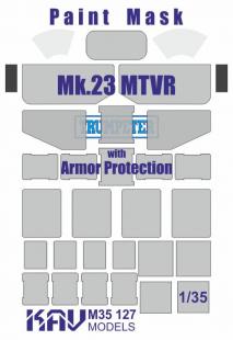 Окрасочная маска на остекление MTVR Mk.23 w Armor Protection (Trumpeter)