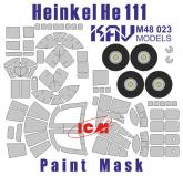 Окрасочная маска на остекление He-111 (ICM)