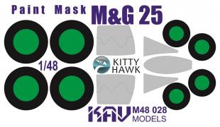 Окрасочная маска на M&G-25 (Kitty Hawk) все модификации