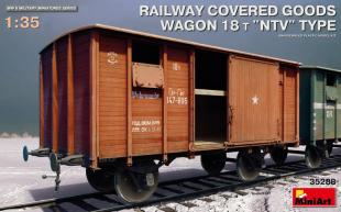Вагон RAILWAY COVERED GOODS WAGON 18t “NTV” TYPE
