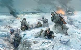 Немецкая пехота в зимней форме