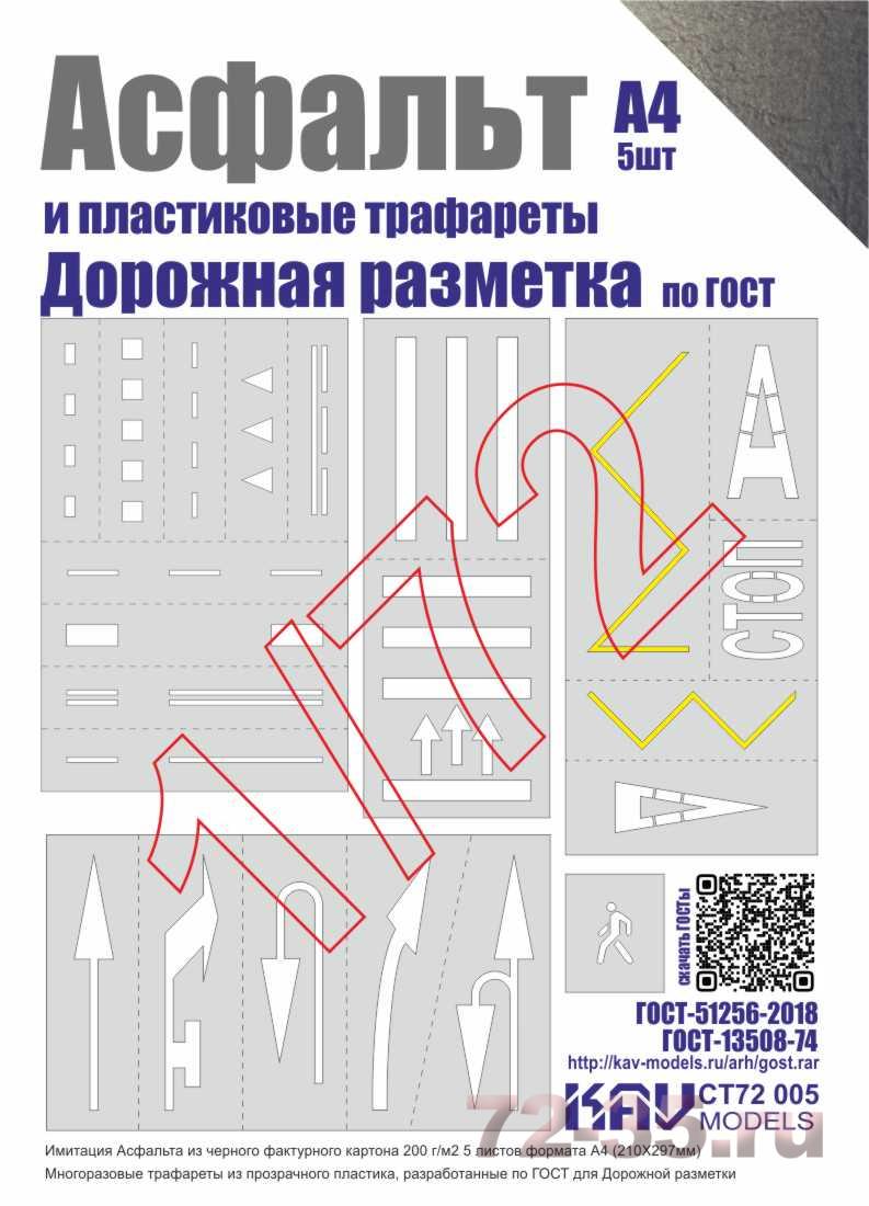 Асфальт и Набор трафаретов 